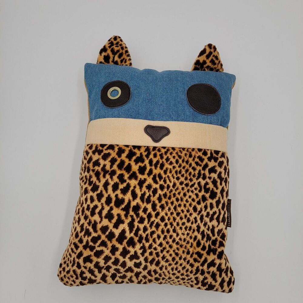 HaloMiner Owl Pocket Pillow Upcycled 17" Book Holder Sustainable Critter Pillow